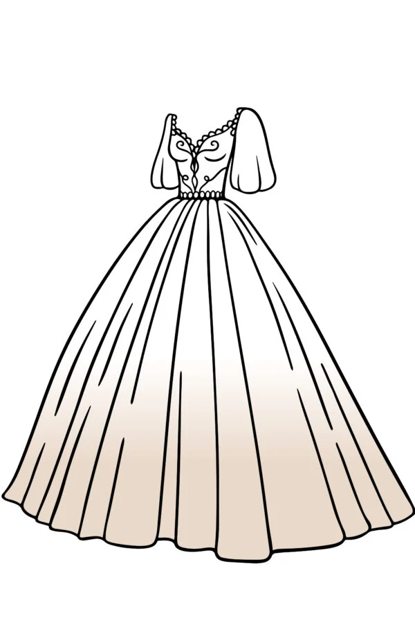 Prinzessinnen-Brautkleid