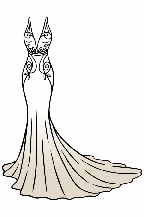 Fit and Flare Brautkleid