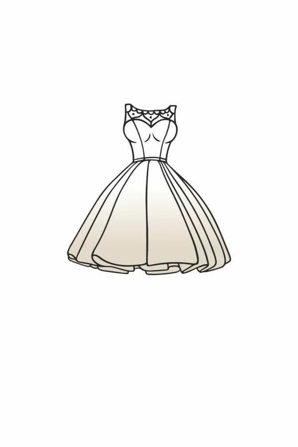 Kurzes Brautkleid